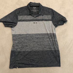 Oakley Hydrolix Mens Grey faded Polo Size L